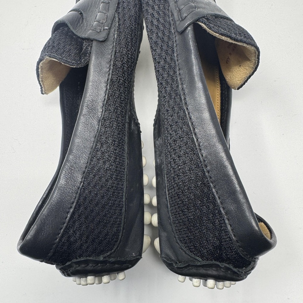 Cole Haan Shoes Mens Size 8M Black Driving Loafers Penny Mesh Leather Comfort - Picture 2 of 9